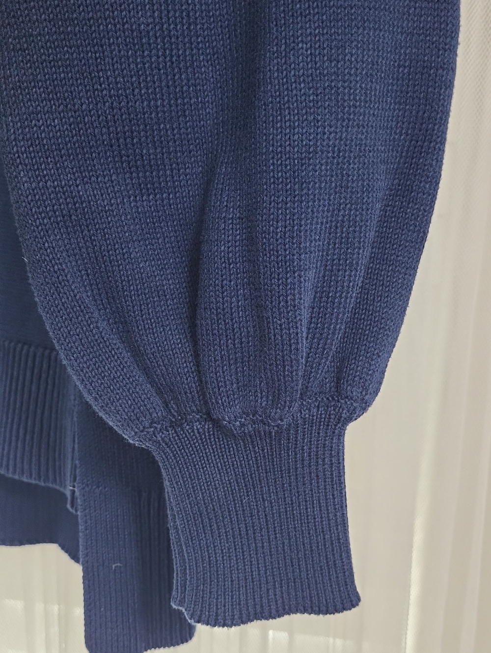 TUCKERNUCK blue jersey stripe cotton warren Sweater. Size S - Picture 3 of 10